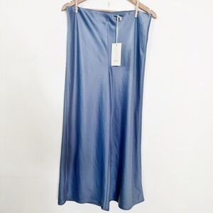 Joie Blue Satin wide leg capris size 12